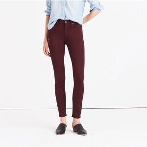 Madewell 9” High Rise Skinny Jeans